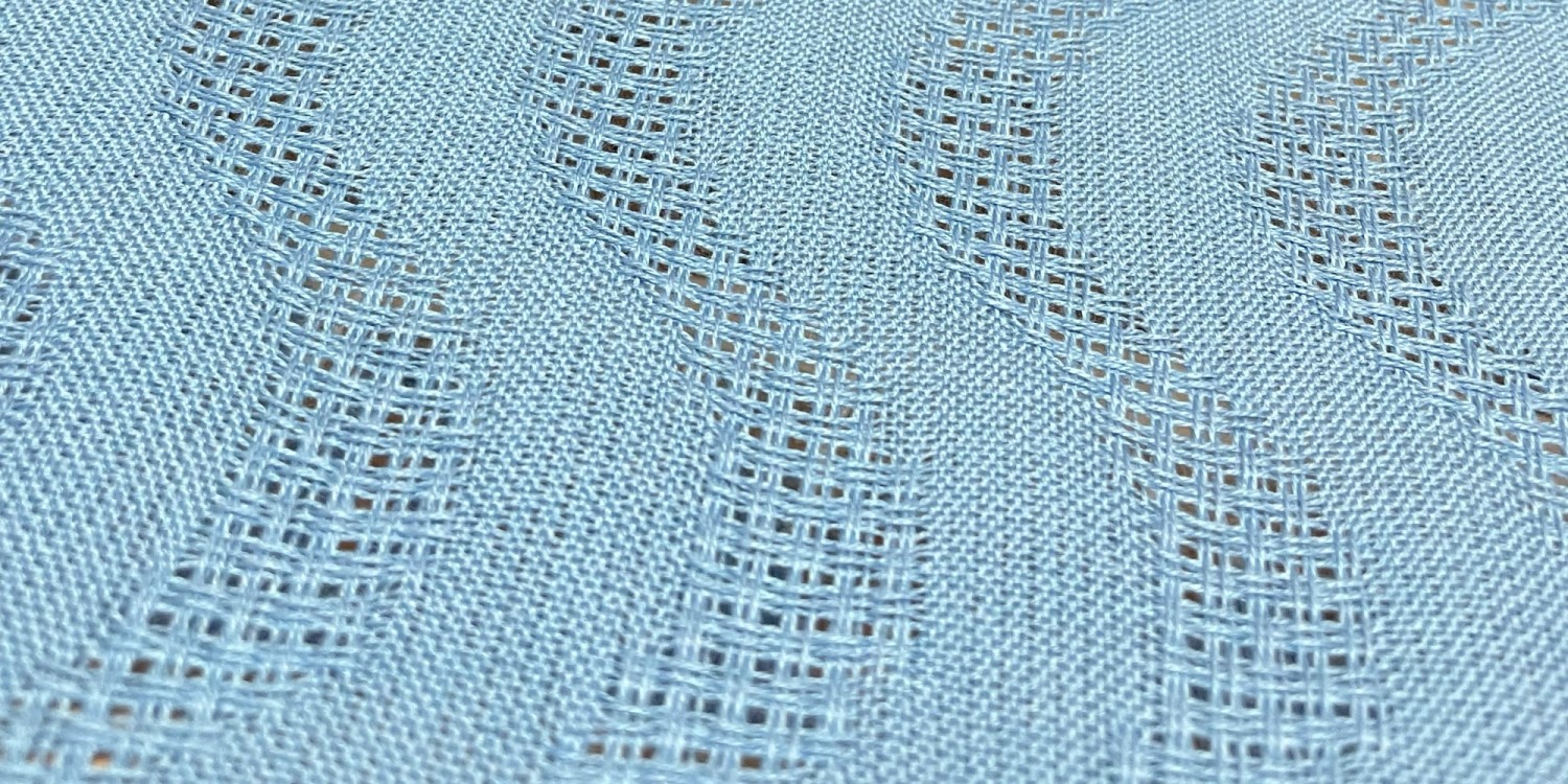 blue huck lace waves